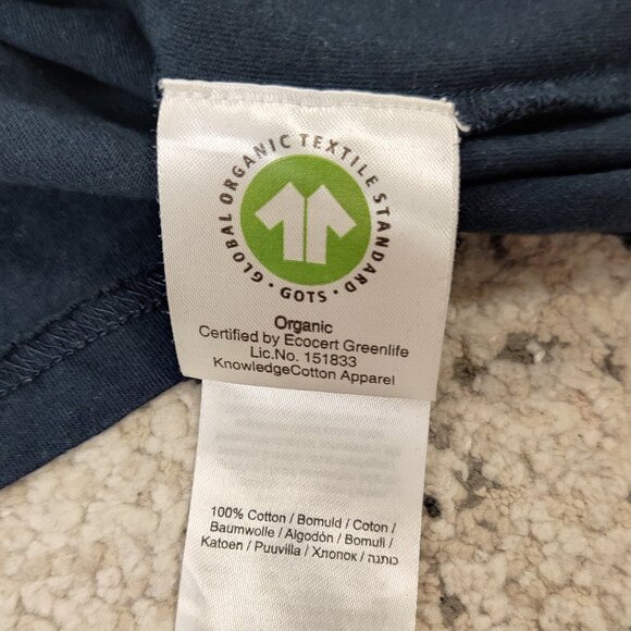 Knowledge Cotton Apparel Women's Tee Size S Black Owl 100% Cotton Organic Casual - Picture 4 of 7